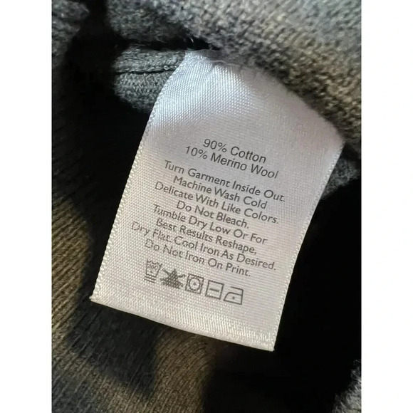 Eddie Bauer Cotton Merino Wool Blend Pullover Sweater Olive Green Mens Sz Small - Picture 4 of 6